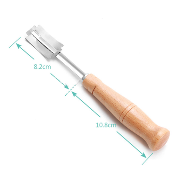 FORIDE%202X%20Bread%20Bakers%20Cutter%20Slashing%20Tool%20Dough%20Making%20Wood%20Handle%20Bakeware%20for%20Bread%20Bakeware%20Kitchen%20with%2010X%20Blades%20-%20Image%202