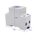 Single Phase DIN-Rail Energy Meter 5-60A 220V 50Hz Electronic KWh Meter/Sub meter with LCD Digital Display. 