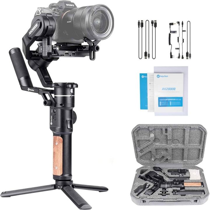 Feiyutech%20Ak2000%203-Axis%20Gimbal%20Stabilizer%20For%20Dslr%20Digital%20Camera%20Smart%20Touch%20Panel%20Wifi%20Bluetooth%20Connection%20Hunting%20Mode%20-%20Image%202