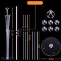 Balloonistics Table Desktop Balloon Holder with 7 Balloon Sticks, 7 Balloon Cups and 1 Balloon Base Stand Kit Set for Party Decorations. 