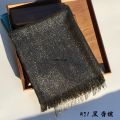 Women's headscarf, tassel shawl, thread toe, gold rayon shawl, solid color scarf, latest brand design, shiny fabric, silk silver. 
