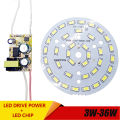 3W 7W 12W 18W 24W 36W 5730 SMD Board Led Lamp Panel For Ceiling + AC 100-265V LED power supply driver. 