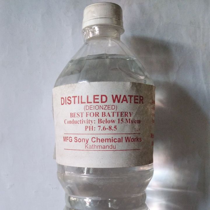 Distilled Water For Batteries (2Bottlesof 1Ltr.)