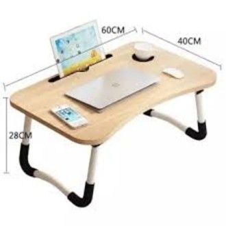 Foldable And Portable Laptop Table Stand/Study Table/Bed Table Multicolour