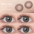 Cizzy [Dubai New Arrivals] Magister Lens Doll Eyes 14.2mm Russo Colored Contact Lenses Brown Gray Makeup. 