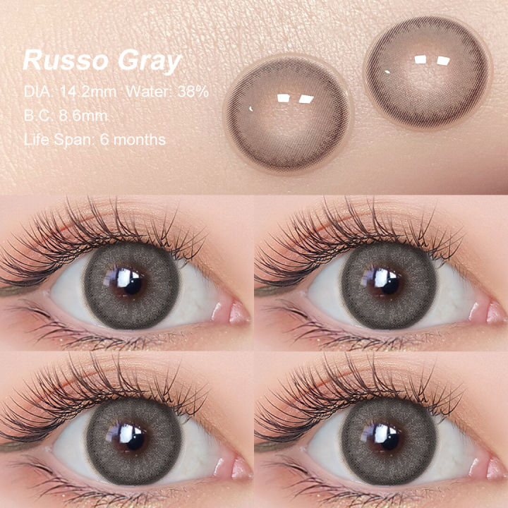 Cizzy%20%5BDubai%20New%20Arrivals%5D%20Magister%20Lens%20Doll%20Eyes%2014.2mm%20Russo%20Colored%20Contact%20Lenses%20Brown%20Gray%20Makeup%20-%20Image%204