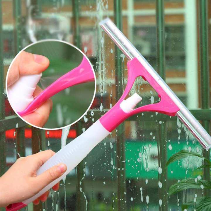 Window Spray Type Cleaning Brush Glass Wiper Window Clean Shave Car Window Cleaner Brush