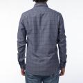 KILOMETER Dark Grey  Checkered Casual Full Shirt For Men - 020. 