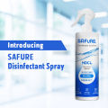 Safure Disinfectant Spray (HOCL) – Powerful Germ Killer – Safe on Skin & Safe on Surfaces, 500ml. 