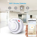 Tuya WIFI Smoke Detector Tuya Smart Life Fire Alarm Sensor Home Security System. 