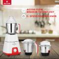 MAX STAR MG05 Royal Mixer Grinder 750W Mixer Grinder (3 Jars, Red, White, Stainless Steel). 