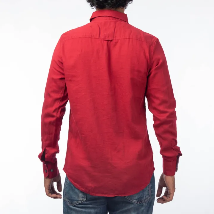 KILOMETER%20Solid%20Red%20Cotton%20%20Casual%20%20Full%20Shirt%20For%20Men%20-%20012%20-%20Image%204