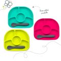 Bbluv - Yumi - Anti-Spill Silicone Plate & Spoon Set B0145. 