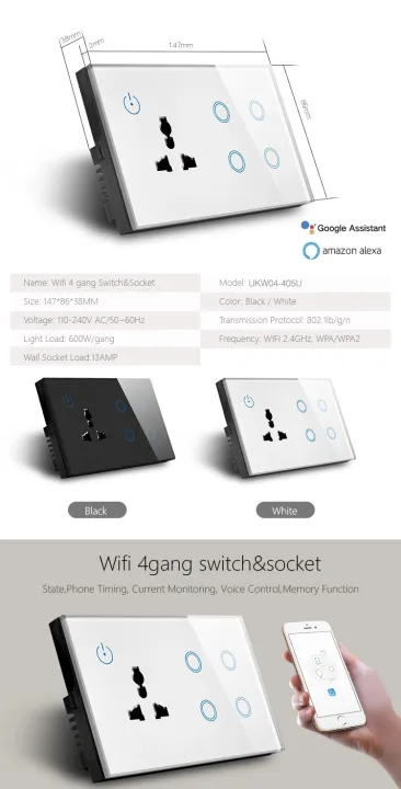 Tuya%20Smart%20WIFI%204%20Gang%20Switch%20&%20Wall%20Socket%20Compatible%20With%20Alexa%20Eco,Google%20Home%20-%20Image%204