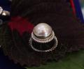 Silver Pearl  Ring. 