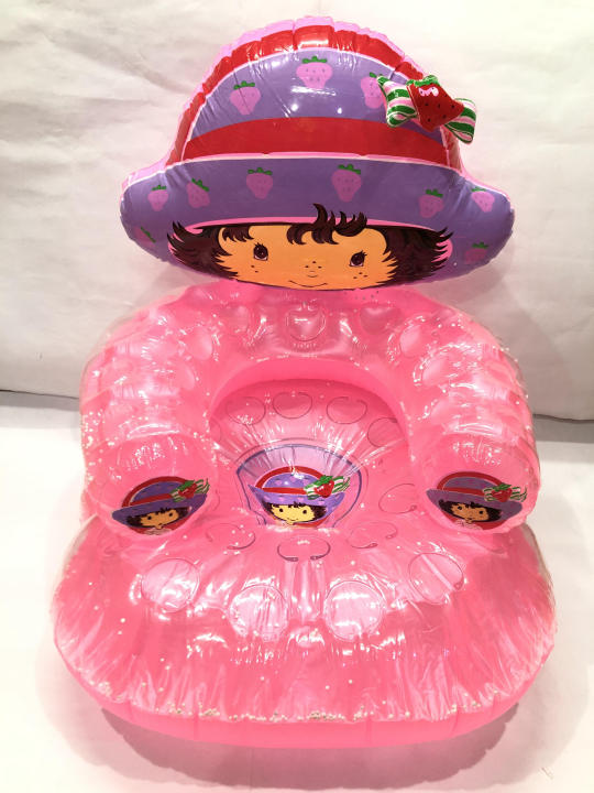 Inflatable Baby Sofa Chair with Free Pump for Kids Strawberry Design / Children Fancy Toys