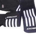 SND Black/White Gym Gloves With Elastic Wrist Support. 