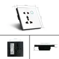 Tuya Smart WIFI Universal Wall Socket Compatible With Alexa Eco,Google Home. 
