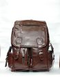 Coffee Color Flap Leather Backpack Casual College School Backpack Bag For Men - Fashion | Bags | Schools For Boys. 