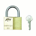 "Godrej" Sherlock Padlock 60 mm with 3 Keys. 
