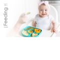 Bbluv - Yumi - Anti-Spill Silicone Plate & Spoon Set B0145. 