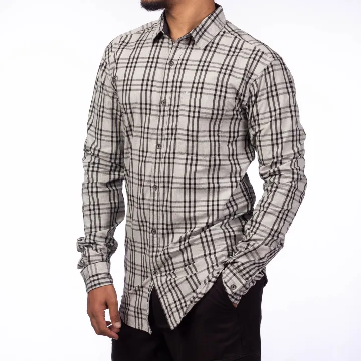 KILOMETER%20Grey/Black%20Checkered%20Casual%20%20Shirt%20For%20Men%20-%20123%20-%20Image%203