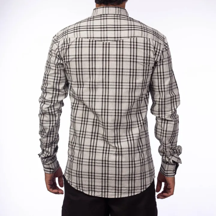 KILOMETER%20Grey/Black%20Checkered%20Casual%20%20Shirt%20For%20Men%20-%20123%20-%20Image%204