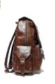 Coffee Color Flap Leather Backpack Casual College School Backpack Bag For Men - Fashion | Bags | Schools For Boys. 