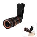 Universal 8X Zoom Mobile Phone Telescope Lens With Clip. 