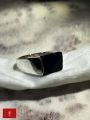 New Black Onyx Silver Ring. 
