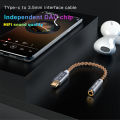 KEYSION HIFI DAC earphone Amplifier USB Type C to 3.5mm Headphone Jack audio adapter 32bit 384kHz Digital Decoder AUX Converter. 