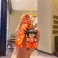 Dragonball z keychain Goku keychain high quality key holder key chain tag dragonball z anime manga goky key chain dragonballz Key ring high quality PVC large strong grip key chain. 