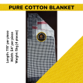 Cotton 4 Pcs Throws  with width 54 Inches and Length 115 Inches. 
