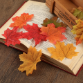 50Pcs Artificial Maple Leaves Autumn Leaves for Home Wedding Christmas Party Decoration Fabric Maple Leaf. 