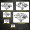 Japanese Hand fan reusable stencil for wall decoration, Furniture , Canvas DIY Home decoration by imart Stencils. 