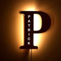 Customized Acrylic Lamp Decorative LED light night Lamp name alphabet. 