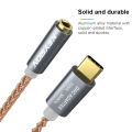 KEYSION HIFI DAC earphone Amplifier USB Type C to 3.5mm Headphone Jack audio adapter 32bit 384kHz Digital Decoder AUX Converter. 