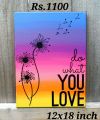 Canvas Handmade Original Painting Large Wall Art 12x18 inch Hangable (Customized). 