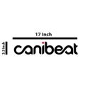 1pc CANIBEAT (white) stickers for all cars front or back screens, cars exterior acessories,bumper stickers and decals. 