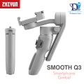 ZHIYUN SMOOTH Q3 & CINEPEER CQ5 - Smartphones Gimbal 3-Axis Flexible Phone Handheld Stabilizer with Fill Light for Android / IOS and And Every Smartphone (Official). 