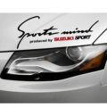 12inches Sports mind Car Sticker (Suzuki With Logo) Car Bonnet Sticker Sports Mind Produced By SUZUKI SPORT Car Hood Bonnet Sticker Headlight Decal for Suzuki Grand Vitara Swift Jimny Kizashi Liana Wagon R ALTO etc.. 