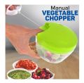 Multifunctional Ultra Heavy Speedy Manual Food Chopper Machine Turbo Cutter Chops Everything, Nuts, Herbs, Fruits, Meats, Onion, Garlic-Best Mixer Shredder Blender High Quality Kitchen Tool-Durable. 