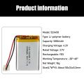 3.7V 800 mah Lithium Battery with Protection Board used for MP3 MP4. 