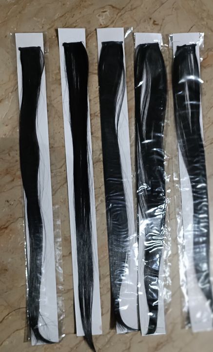 black%20colour%20single%20clip%20hair%20extension%205%20single%20clip%20hair%20extensions%20for%20girls%20-%20Image%202