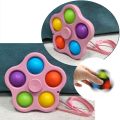New simple dimple fidget toy spinner 5 sides Custom Finger Fidget Spinner Toys Pop It Flip Spinning Fidget Toys. 