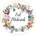 50 Pcs Eid Mubarak Stickers Decoration Gift Item. 
