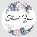 100 Pcs of 8 Types Floral Thank You Sticker for Seal Label Decoration Stationery Sticker. 