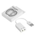 USB 2.0 Virtual 7.1 Channel External USB Audio Sound Card Adapter Sound Cards For Laptop PC With Cable 18.5cm. 