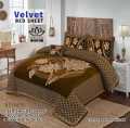 Original Velvet Jacquard Bed Sheet 4 Pieces. 