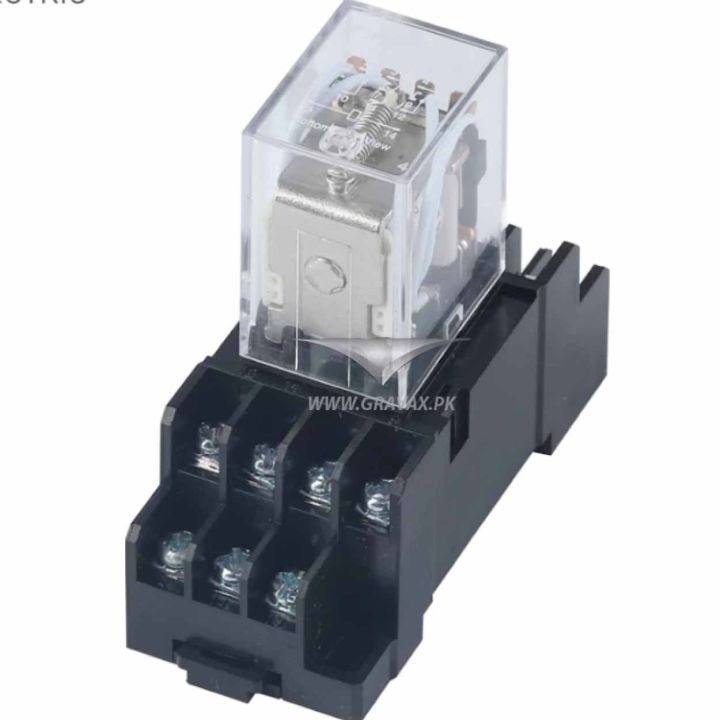 MY4%20small%20Electromagnetic%20relay%20Power%20Relay%20DC12V%20DC24V%20AC110V%20AC220V%20Coil%204NO%204NC%20DIN%20Rail%2014%20pins%20Base%20Mini%20relay%20-%20Image%204
